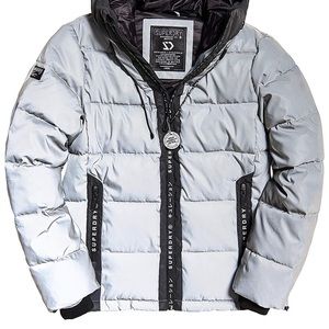 Superdry Silver Metallic Coat